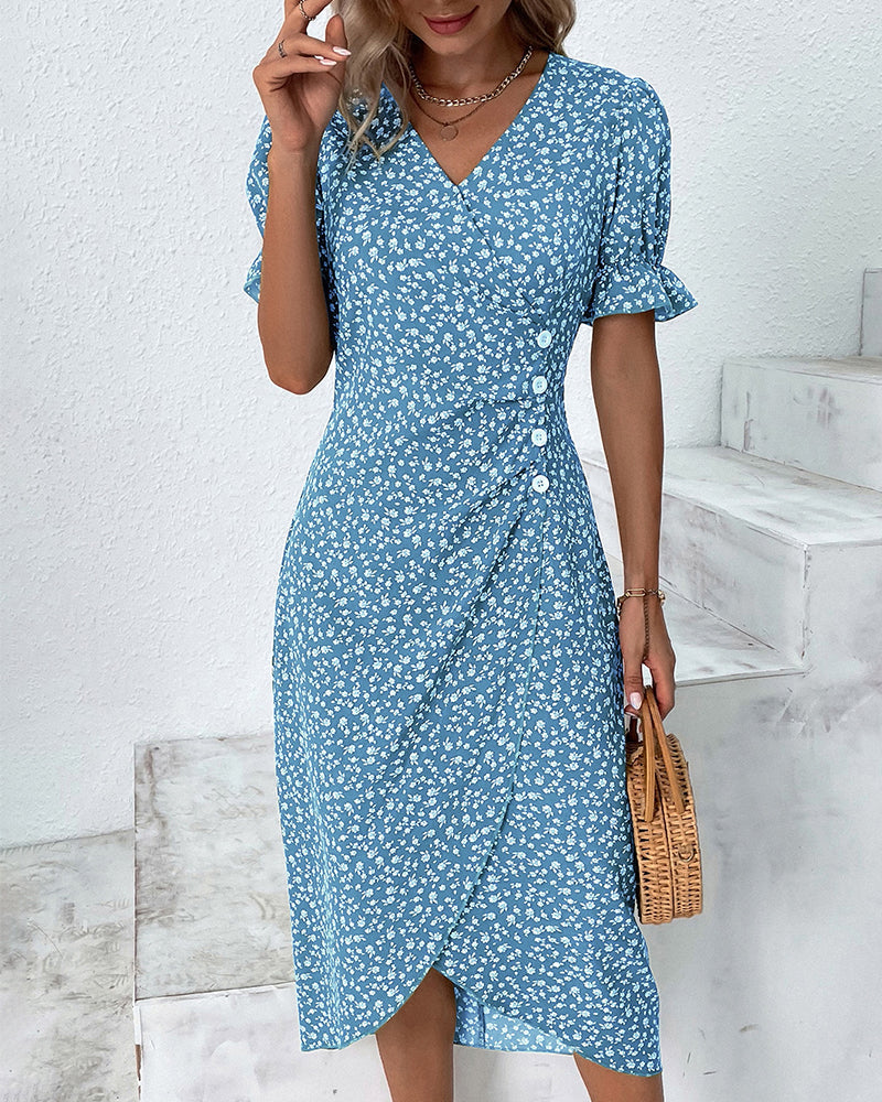 Amandine Harrowgate Floral Midi Dress