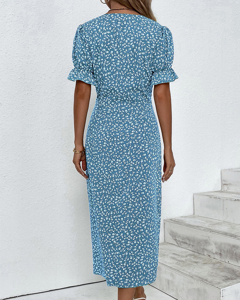 Amandine Harrowgate Floral Midi Dress