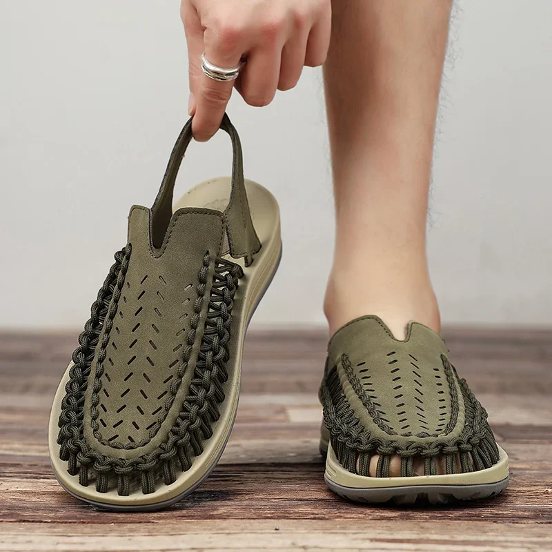 Horace Ironside Woven Sandals