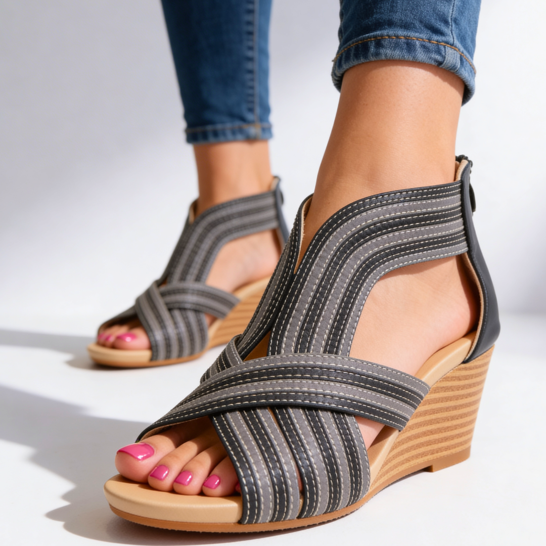 Arabella Duncastle Wedge Sandals
