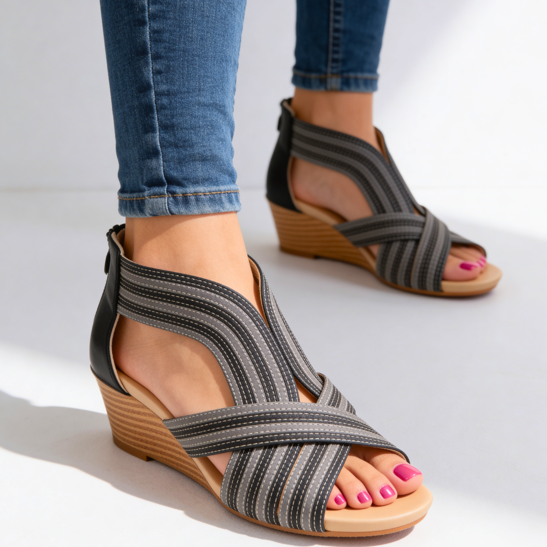 Arabella Duncastle Wedge Sandals