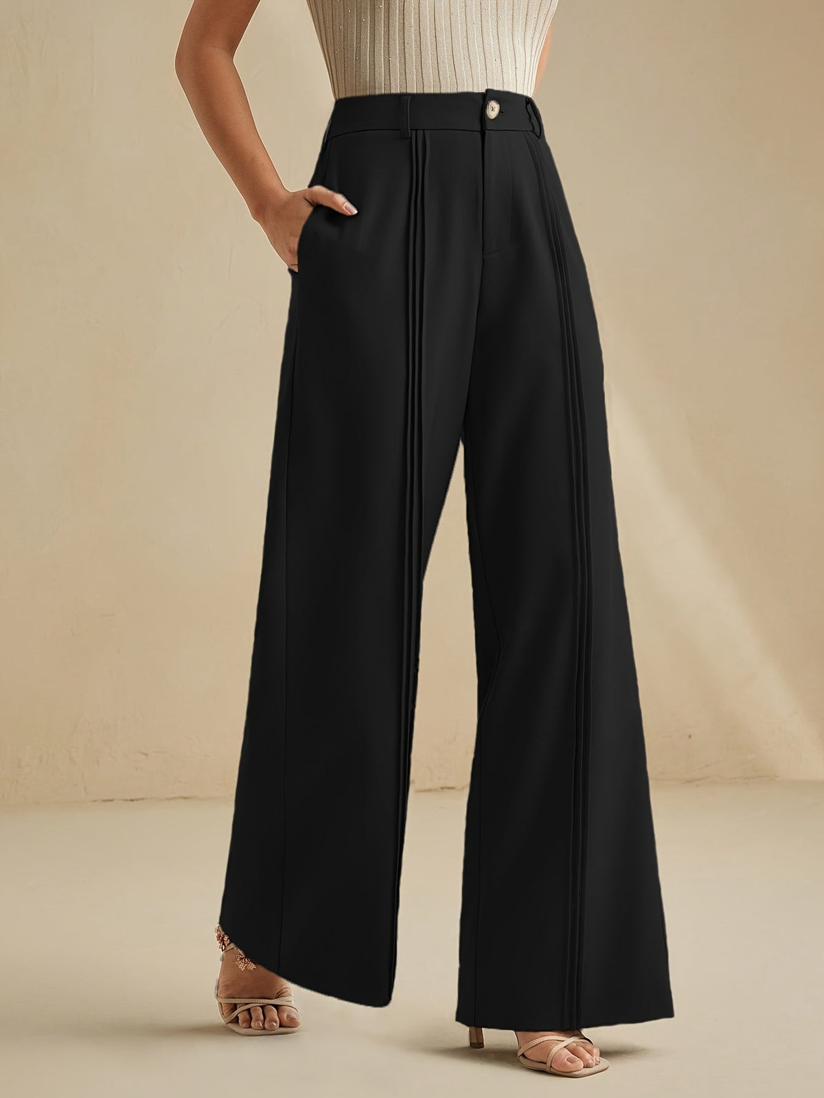 Priscilla Stanmore Wide Leg Trousers