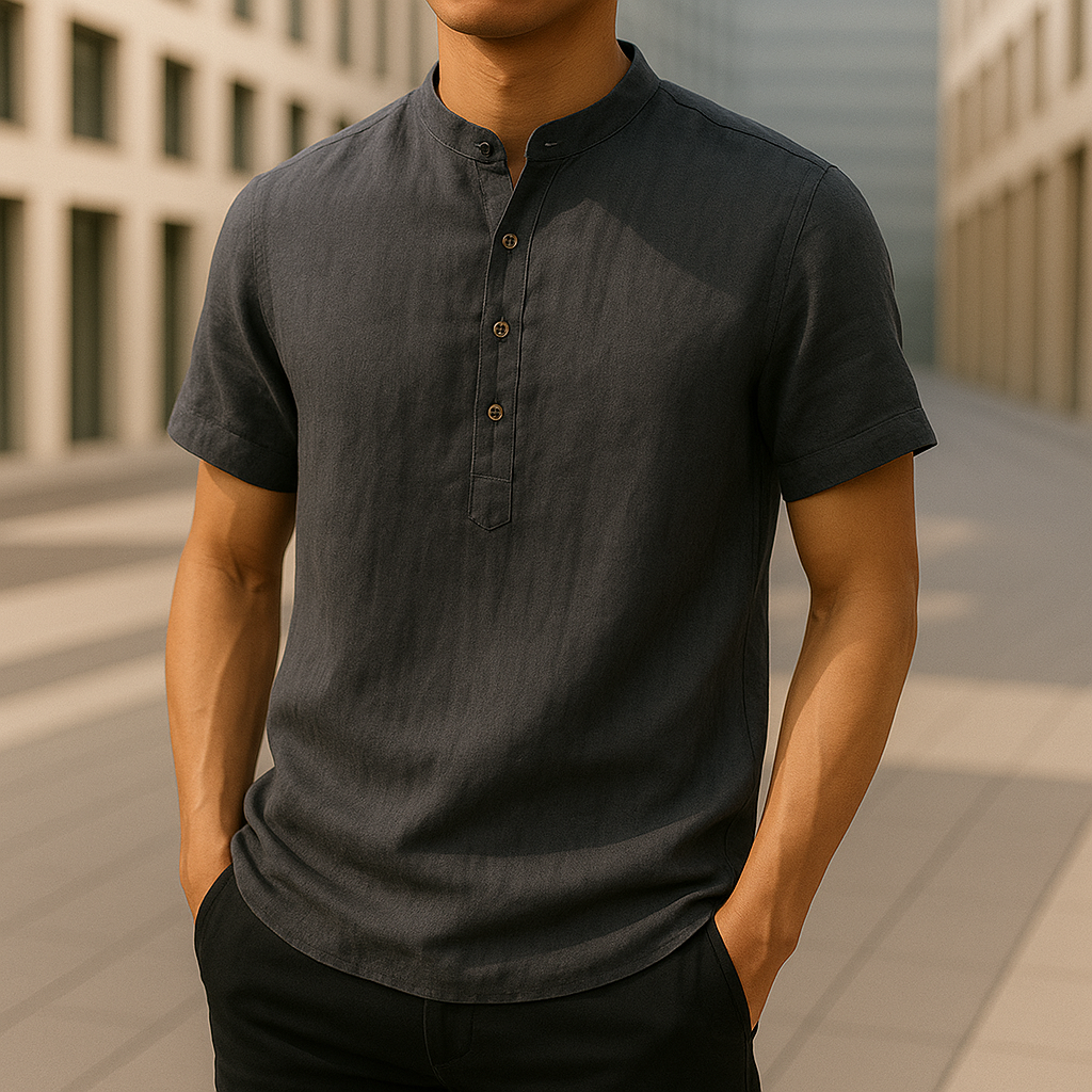 Percival Halvard Open Collar Shirt