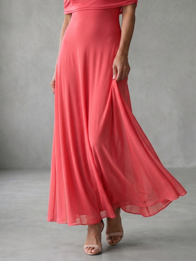 Ariane Danforth Off Shoulder Midi Dress