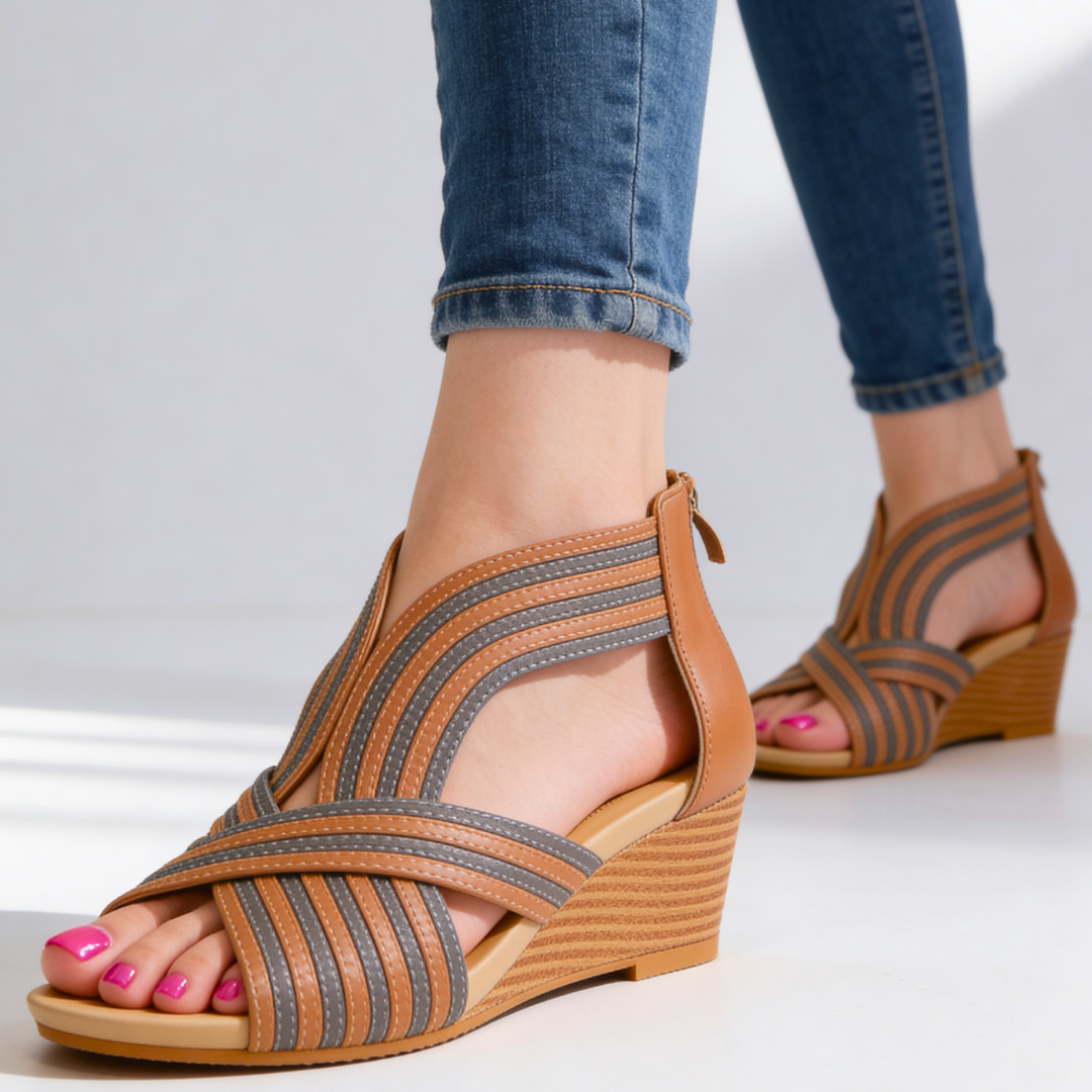 Arabella Duncastle Wedge Sandals