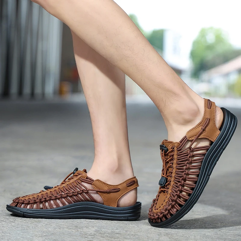 Benedict Ashgrove Woven Sandals