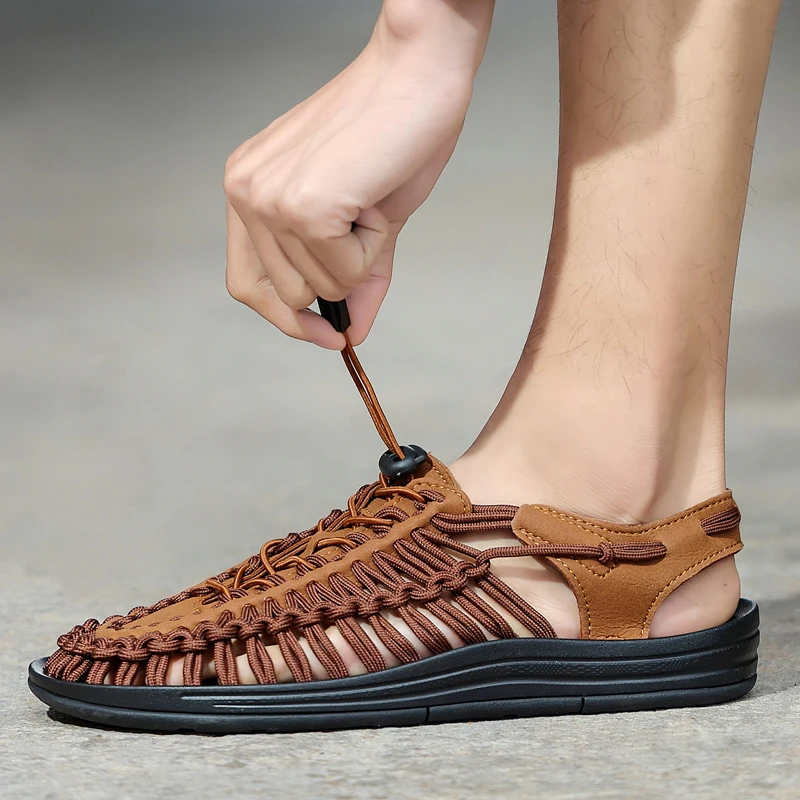 Benedict Ashgrove Woven Sandals
