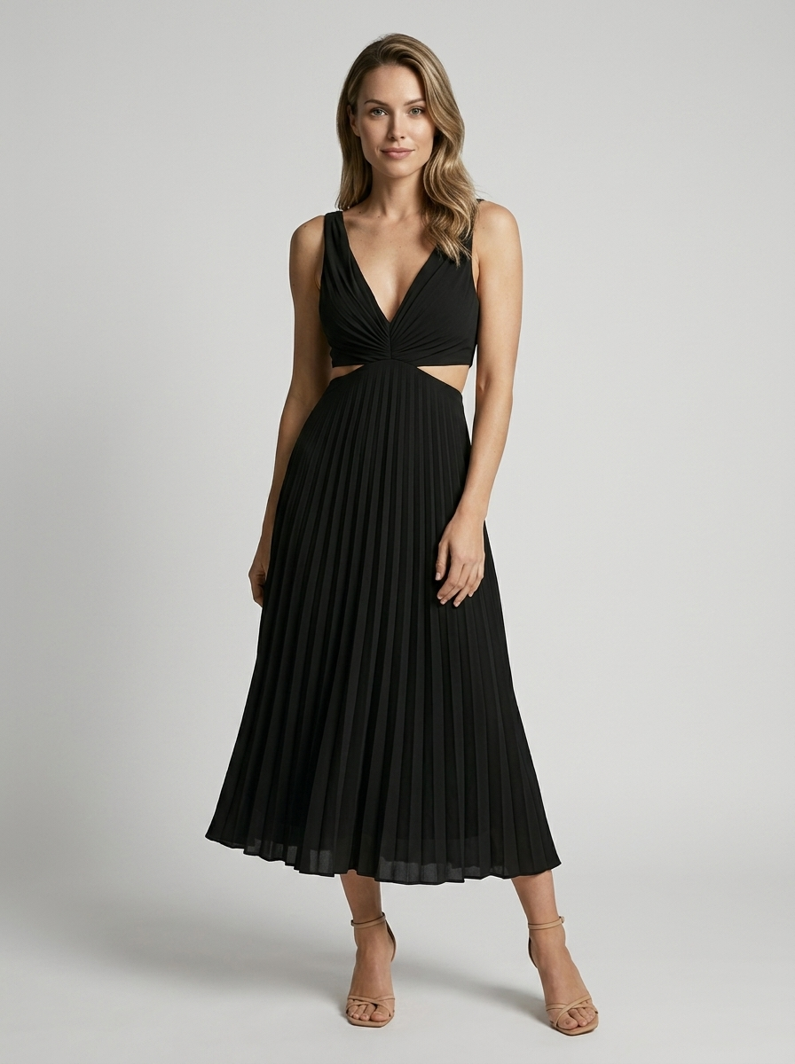 Cordelia Varley Cut Out Midi Dress