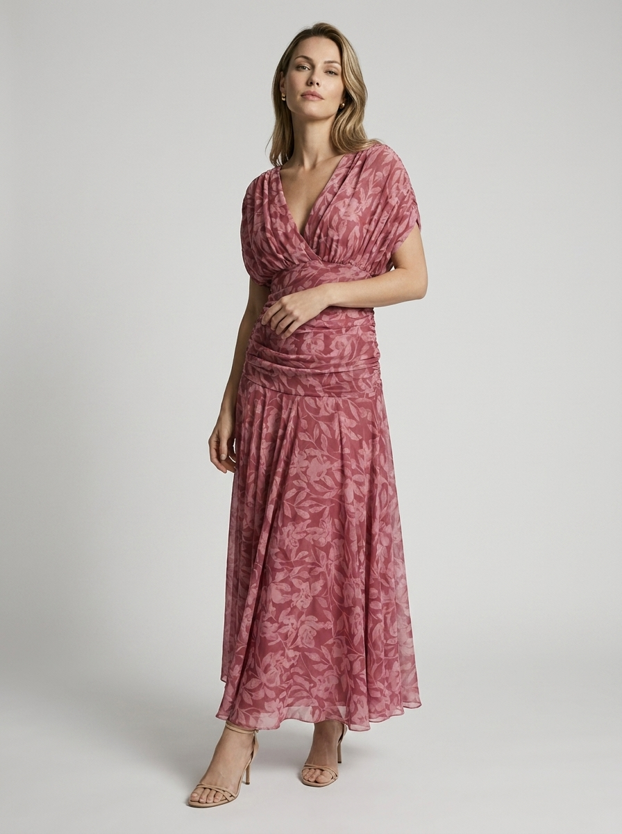 Lucienne Wendover Off Shoulder Midi Dress
