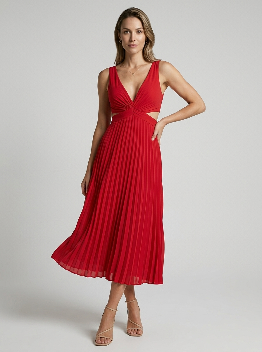 Cordelia Varley Cut Out Midi Dress