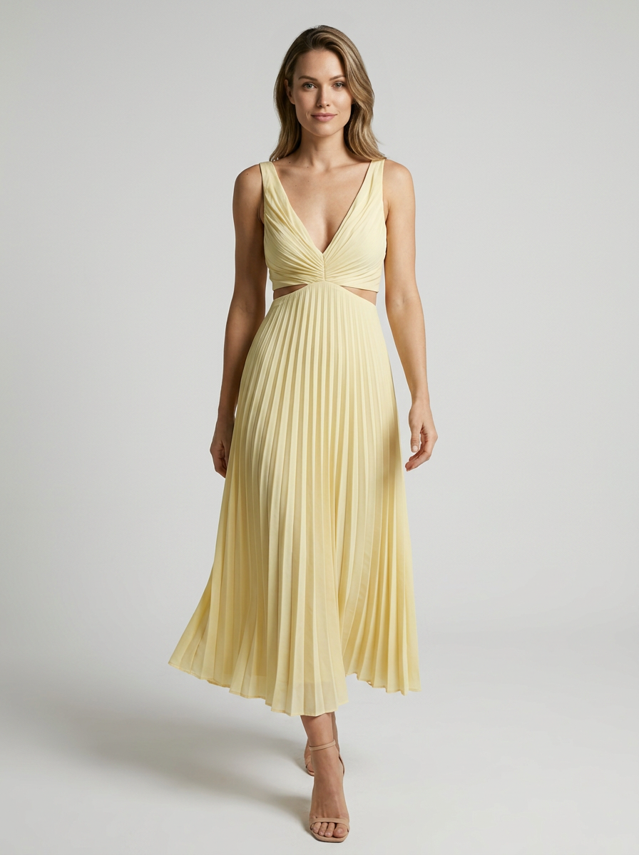 Cordelia Varley Cut Out Midi Dress