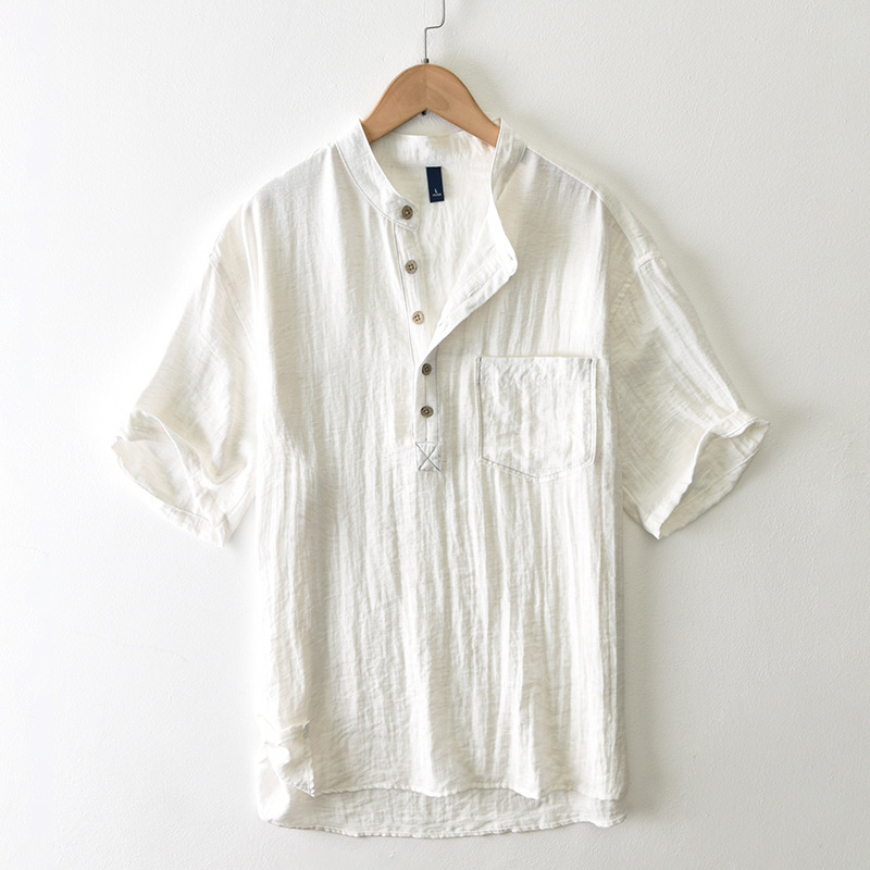 Casimir Silverstone Open Collar Shirt