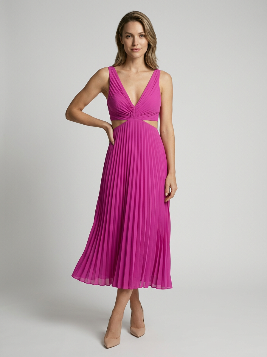 Cordelia Varley Cut Out Midi Dress