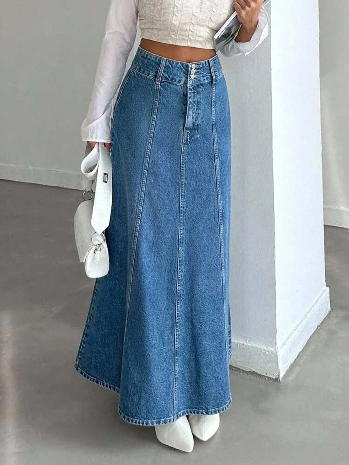 Vivienne Ravensworth Tailored Midi Skirt