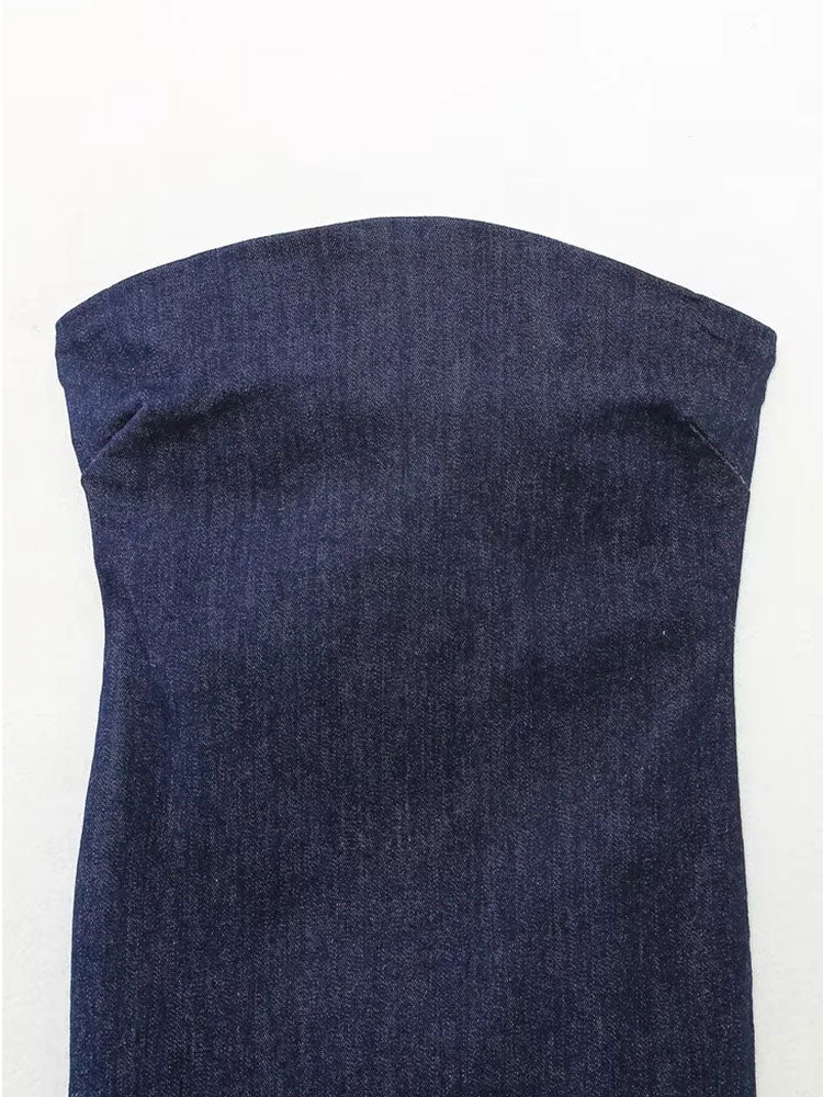 Genevieve Glenmorris Strapless Midi Dress