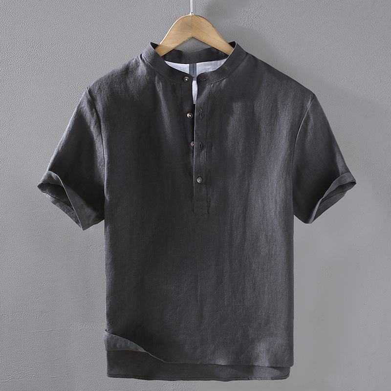 Percival Halvard Open Collar Shirt