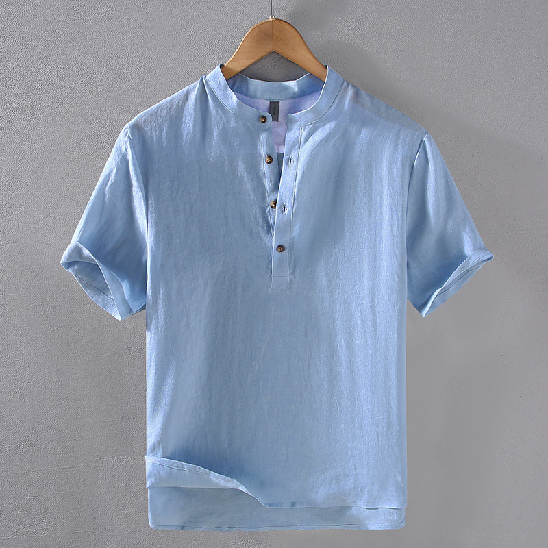 Percival Halvard Open Collar Shirt