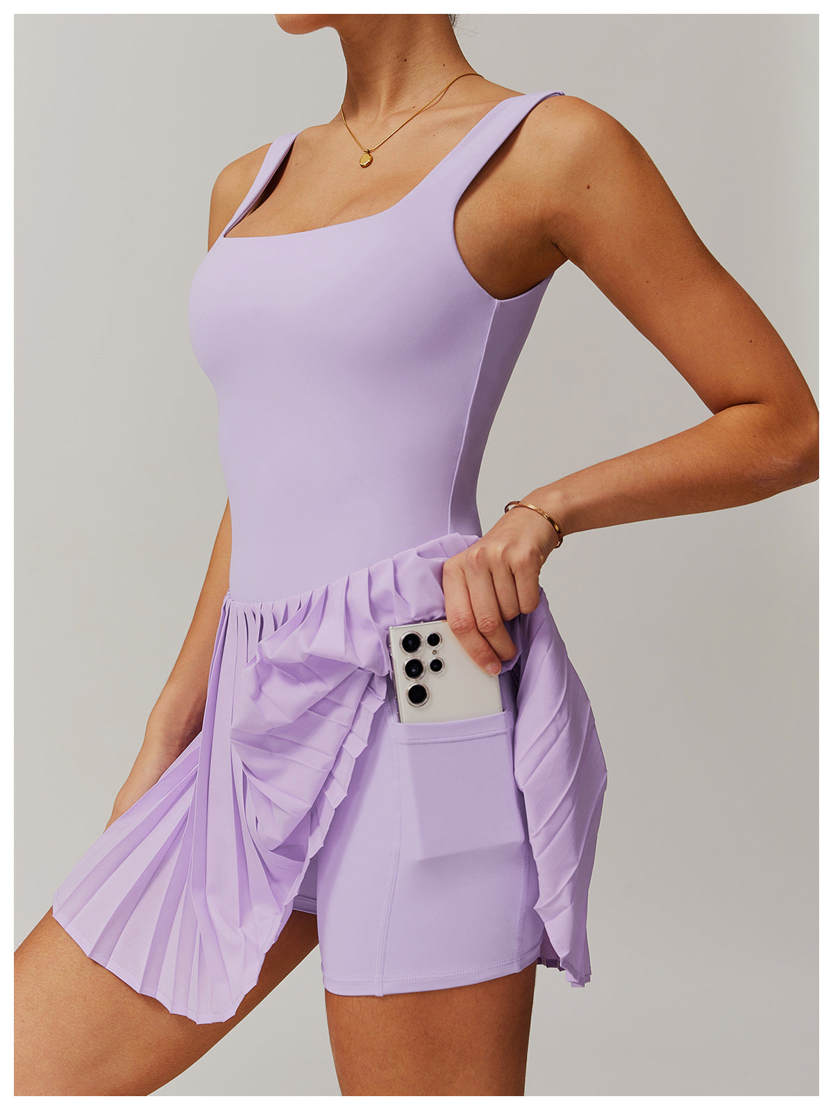 Mirabelle Norhaven Pleated Midi Dress
