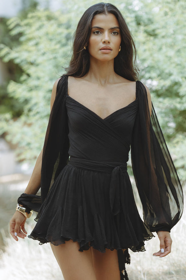 Sylvie Stanmore Wrap Mini Dress