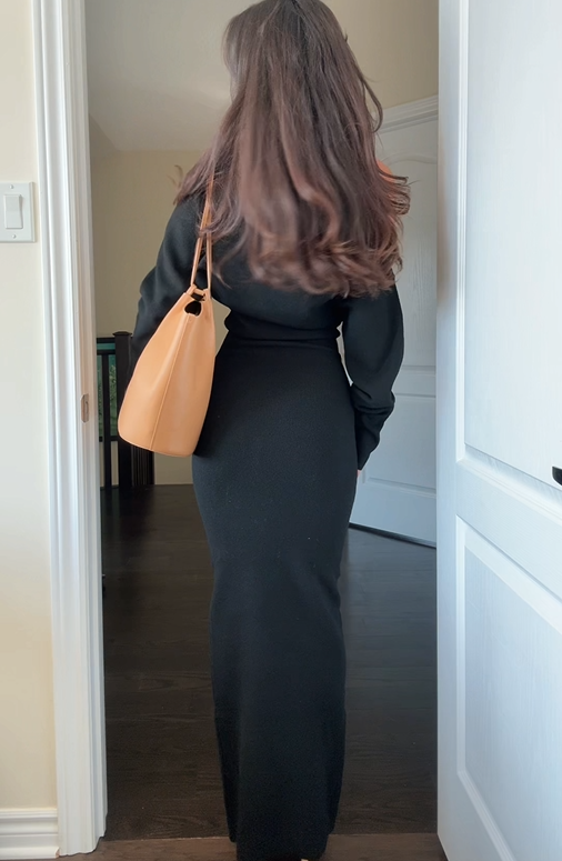 Arabella Silverstone Long Sleeve Midi Dress