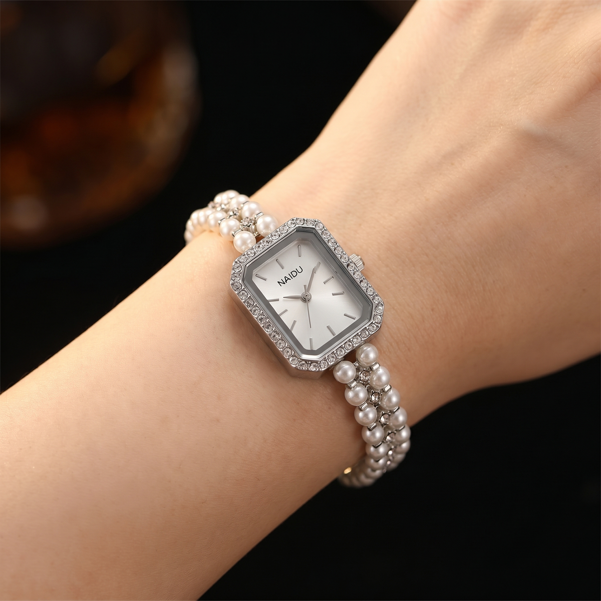 Arabella Corvine Square Watch