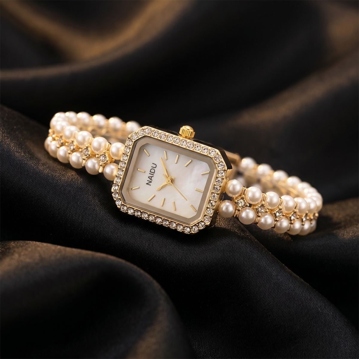 Arabella Corvine Square Watch