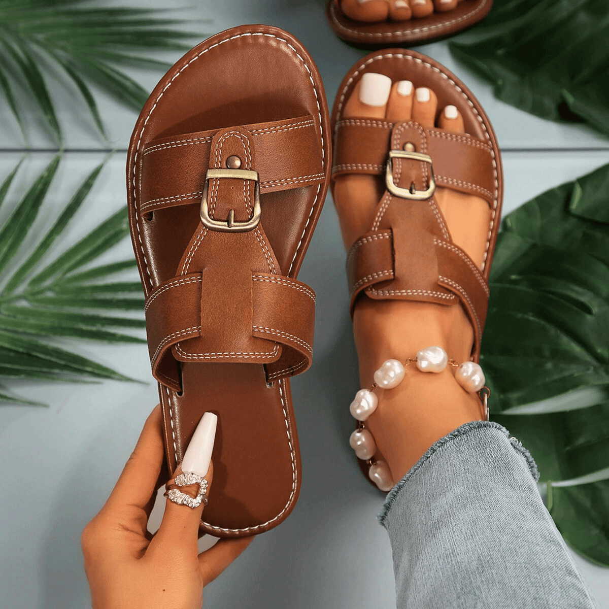 Seraphine Thornfield Buckle Sandals