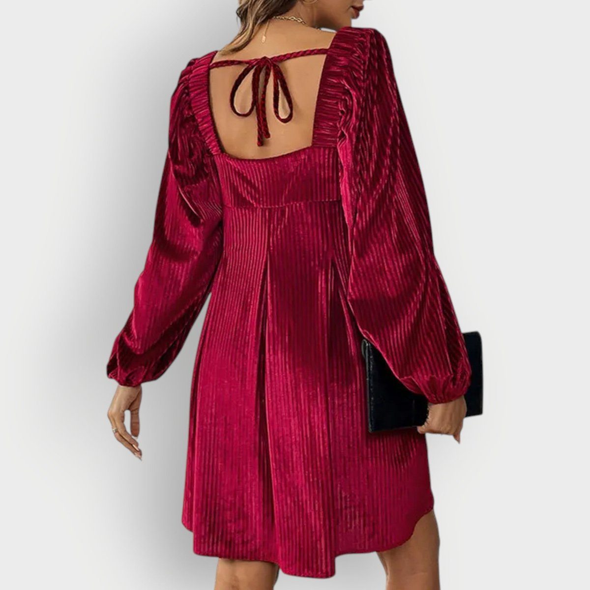 Marceline Ashgrove Square Neck Midi Dress
