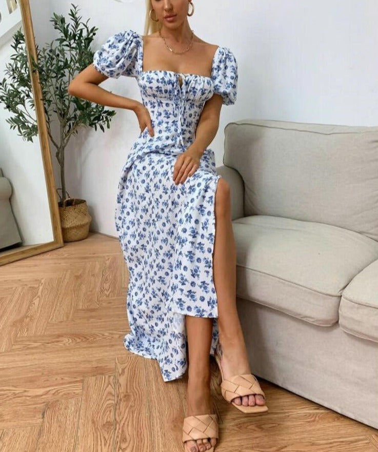 Anouk Ulverston Puff Sleeve Midi Dress