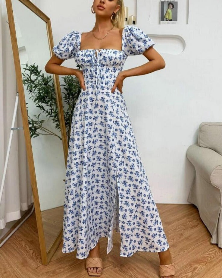 Anouk Ulverston Puff Sleeve Midi Dress