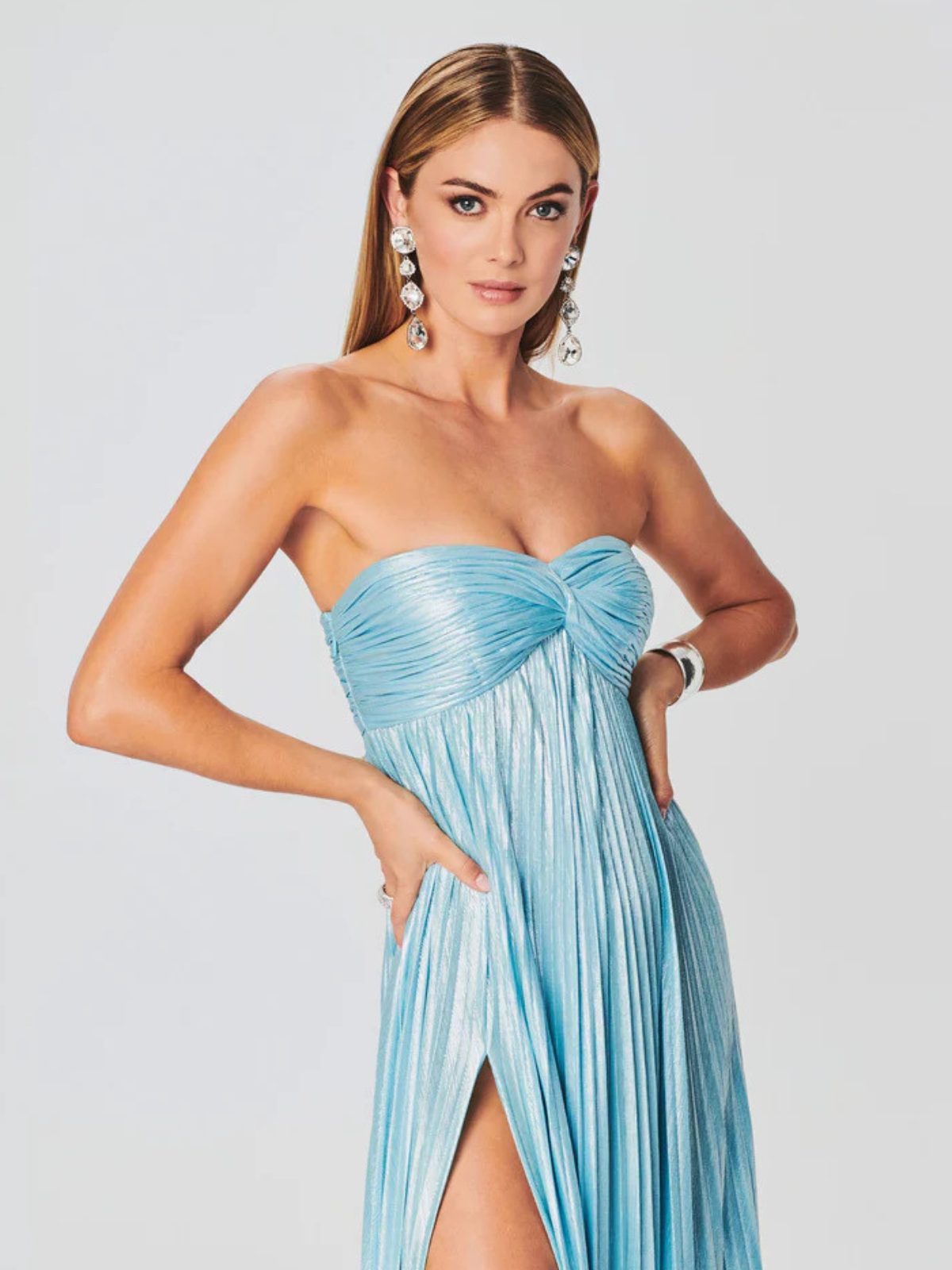 Celeste Vexley Strapless Maxi Dress