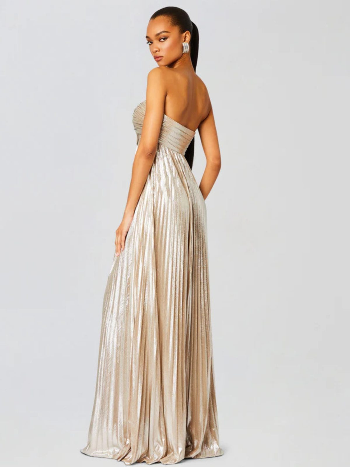 Celeste Vexley Strapless Maxi Dress