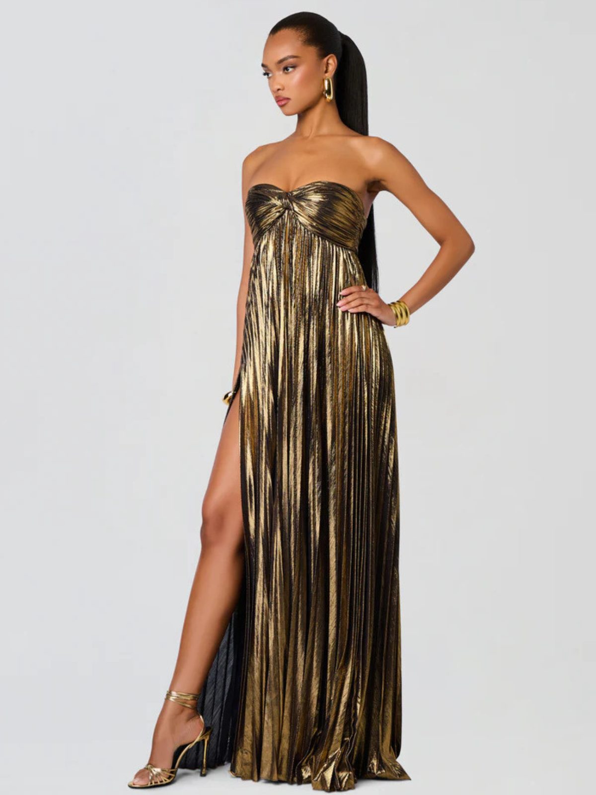 Celeste Vexley Strapless Maxi Dress