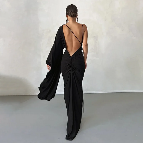 Amandine Grimsdale Backless Midi Dress