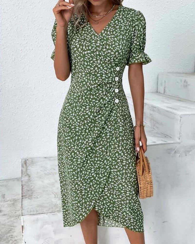Amandine Harrowgate Floral Midi Dress