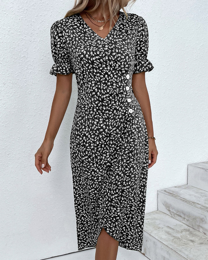 Amandine Harrowgate Floral Midi Dress