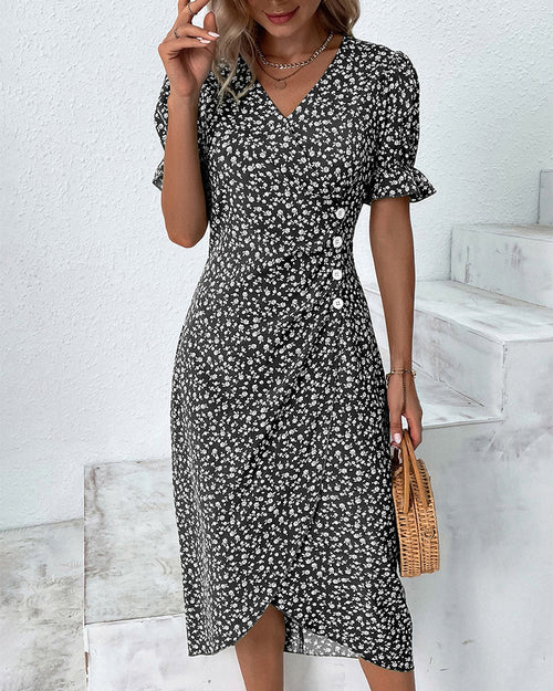 Amandine Harrowgate Floral Midi Dress