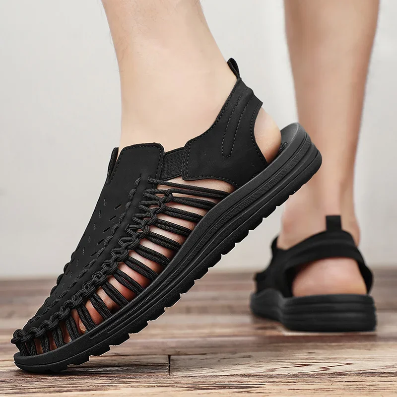 Horace Ironside Woven Sandals