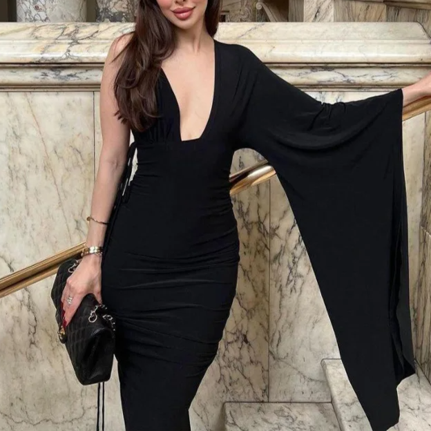 Amandine Grimsdale Backless Midi Dress