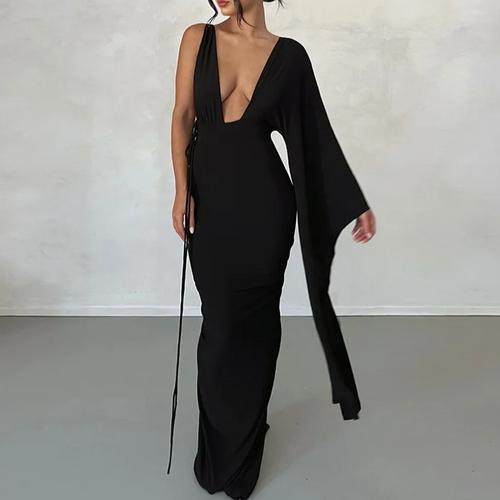 Amandine Grimsdale Backless Midi Dress