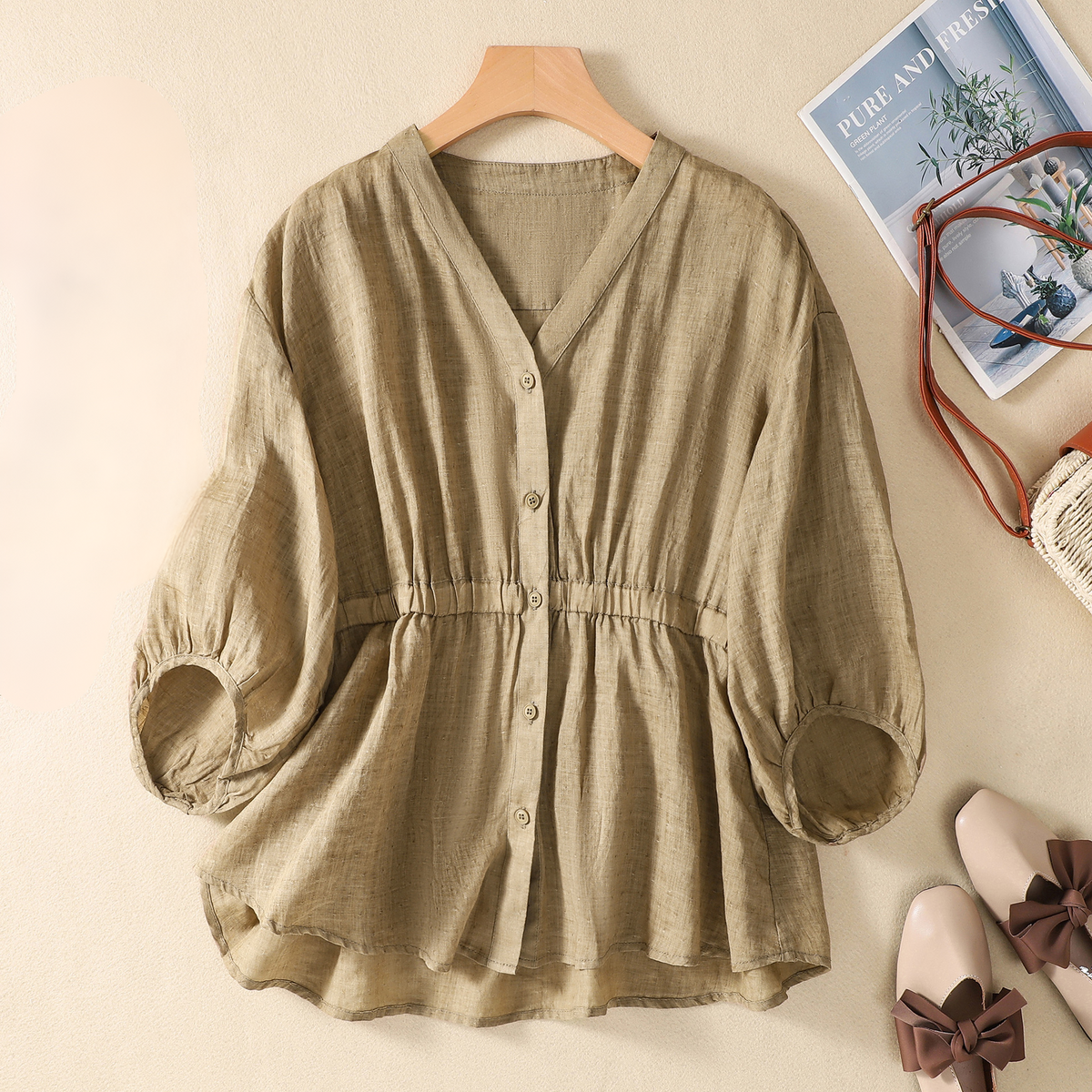 Henrietta Elmsworth Puff Sleeve Blouse