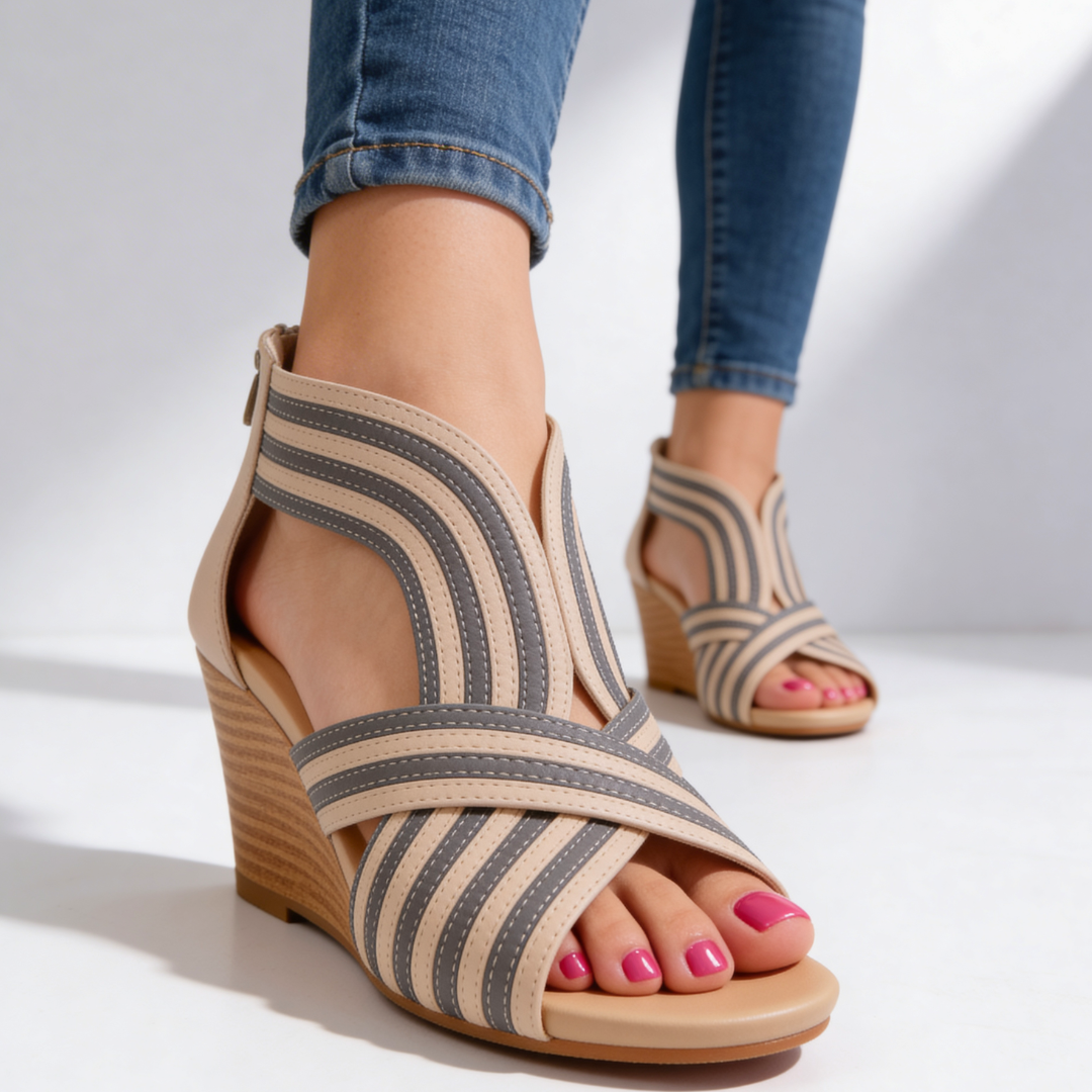 Arabella Duncastle Wedge Sandals