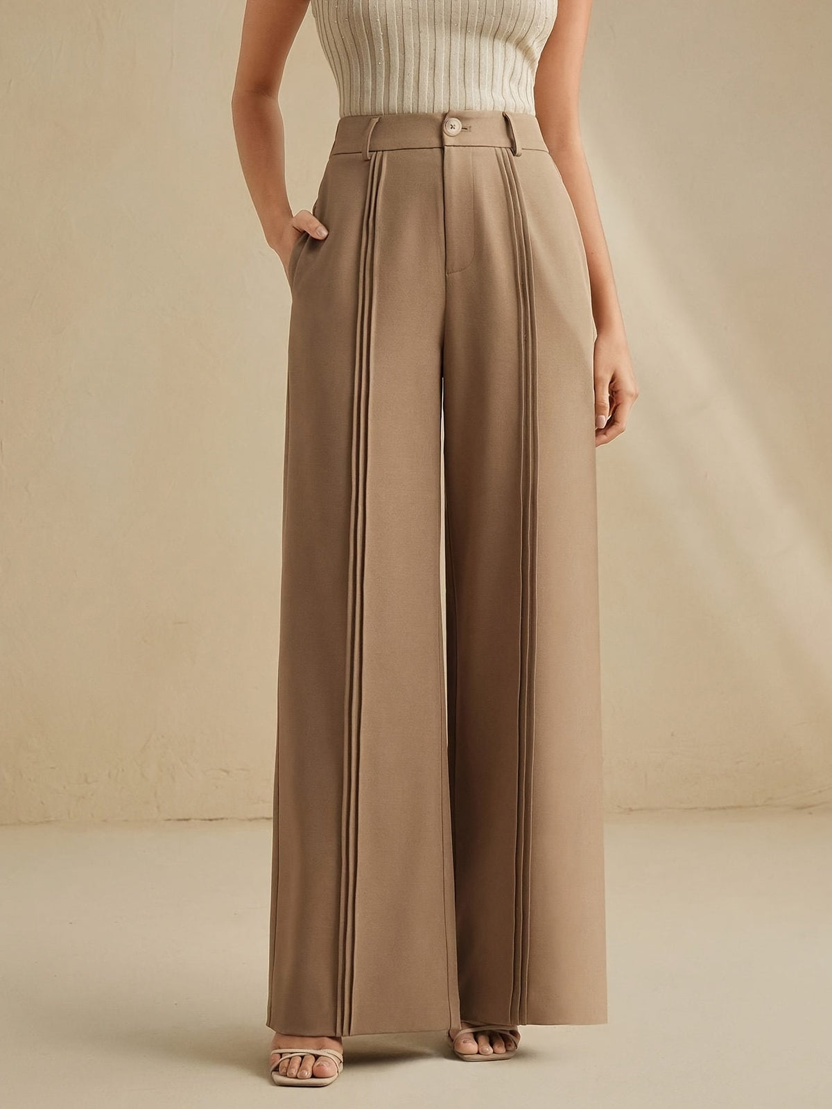 Priscilla Stanmore Wide Leg Trousers