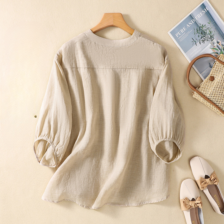 Henrietta Elmsworth Puff Sleeve Blouse