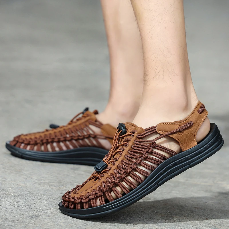Benedict Ashgrove Woven Sandals