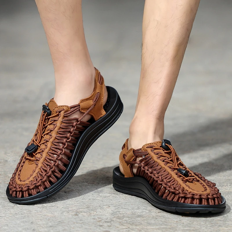 Benedict Ashgrove Woven Sandals