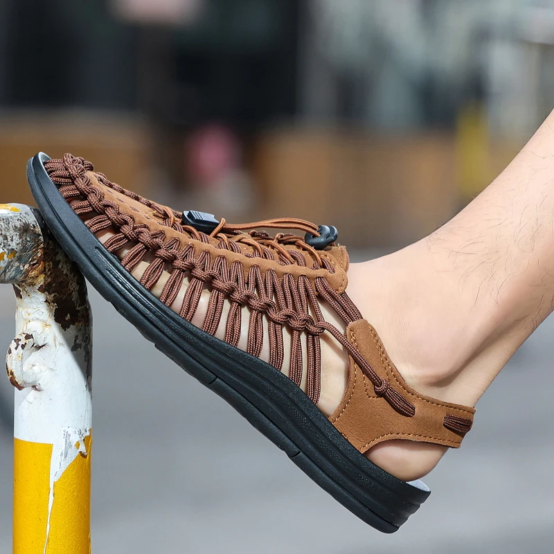 Benedict Ashgrove Woven Sandals