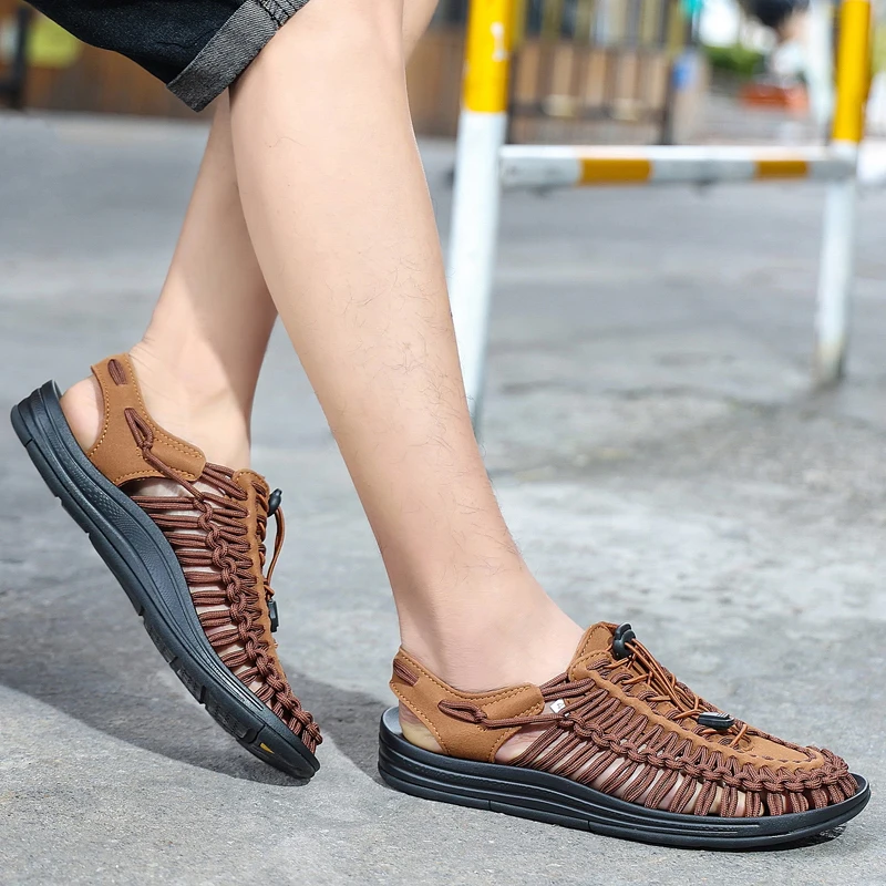 Benedict Ashgrove Woven Sandals