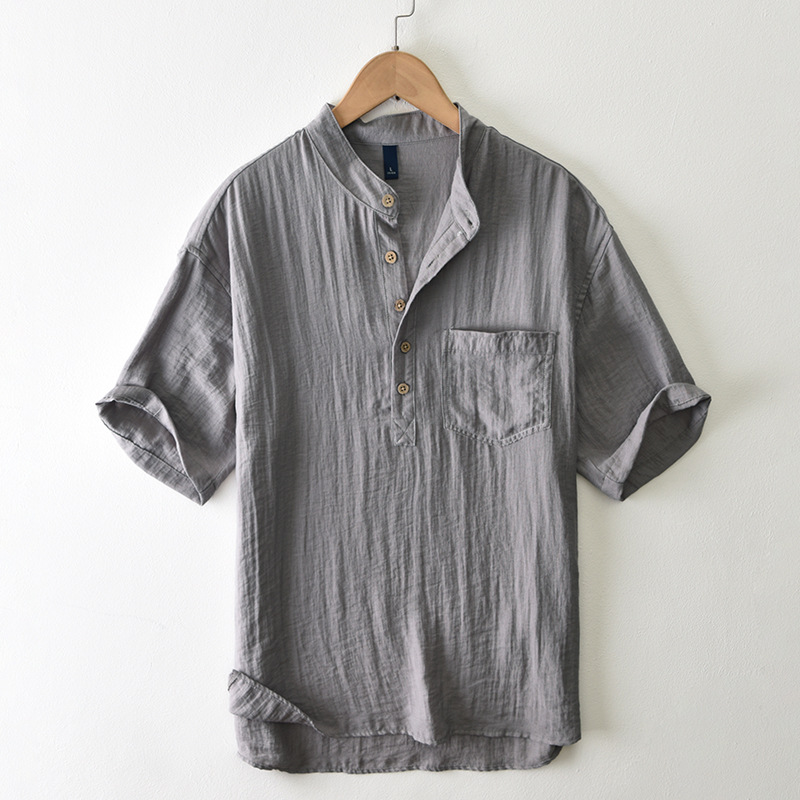 Casimir Silverstone Open Collar Shirt