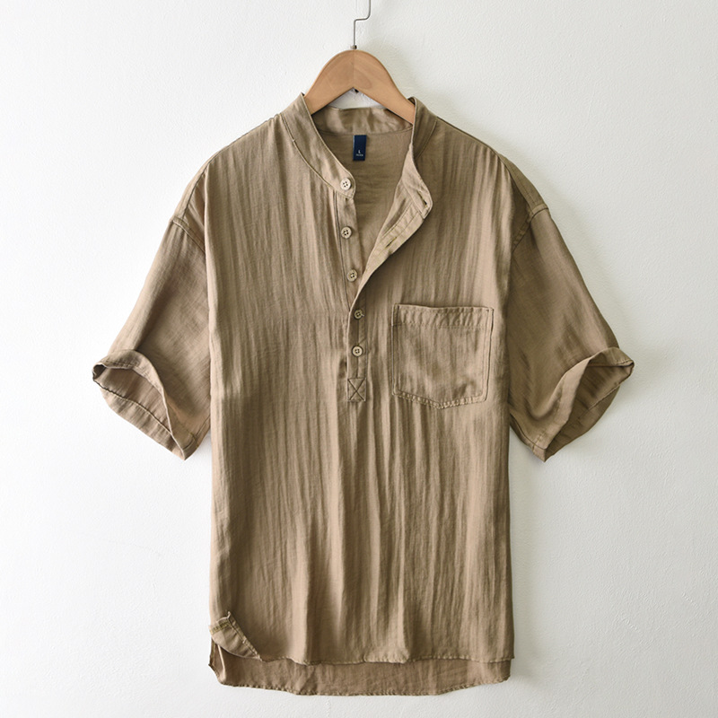 Casimir Silverstone Open Collar Shirt